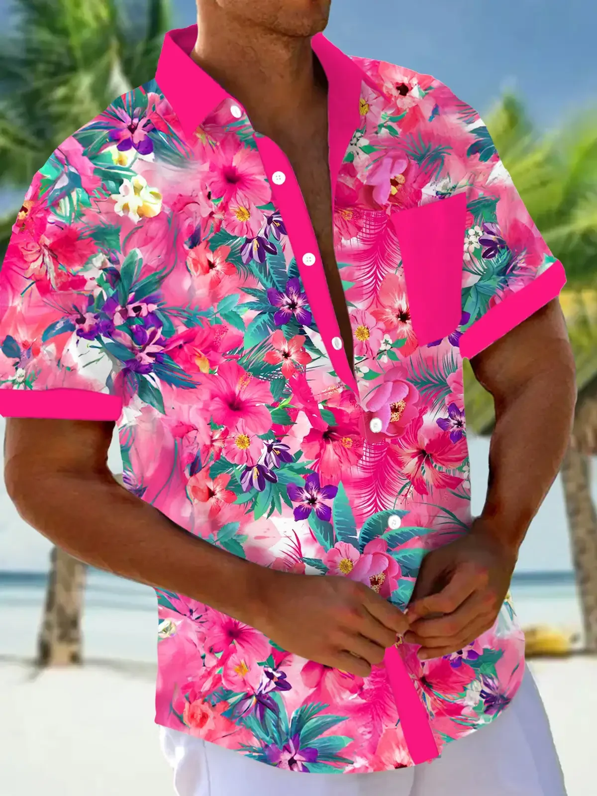 New Hawaii Spring/Summer Fashion Leisure Street Walk Tourist Beach Printed Full Open Short Sleeve Button Shirt, Quick Shipping
New Hawaii Spring/Summer Fashion Leisure Street Walk Tourist Beach Printed Full Open Short Sleeve Button Shirt, Quick Shipping