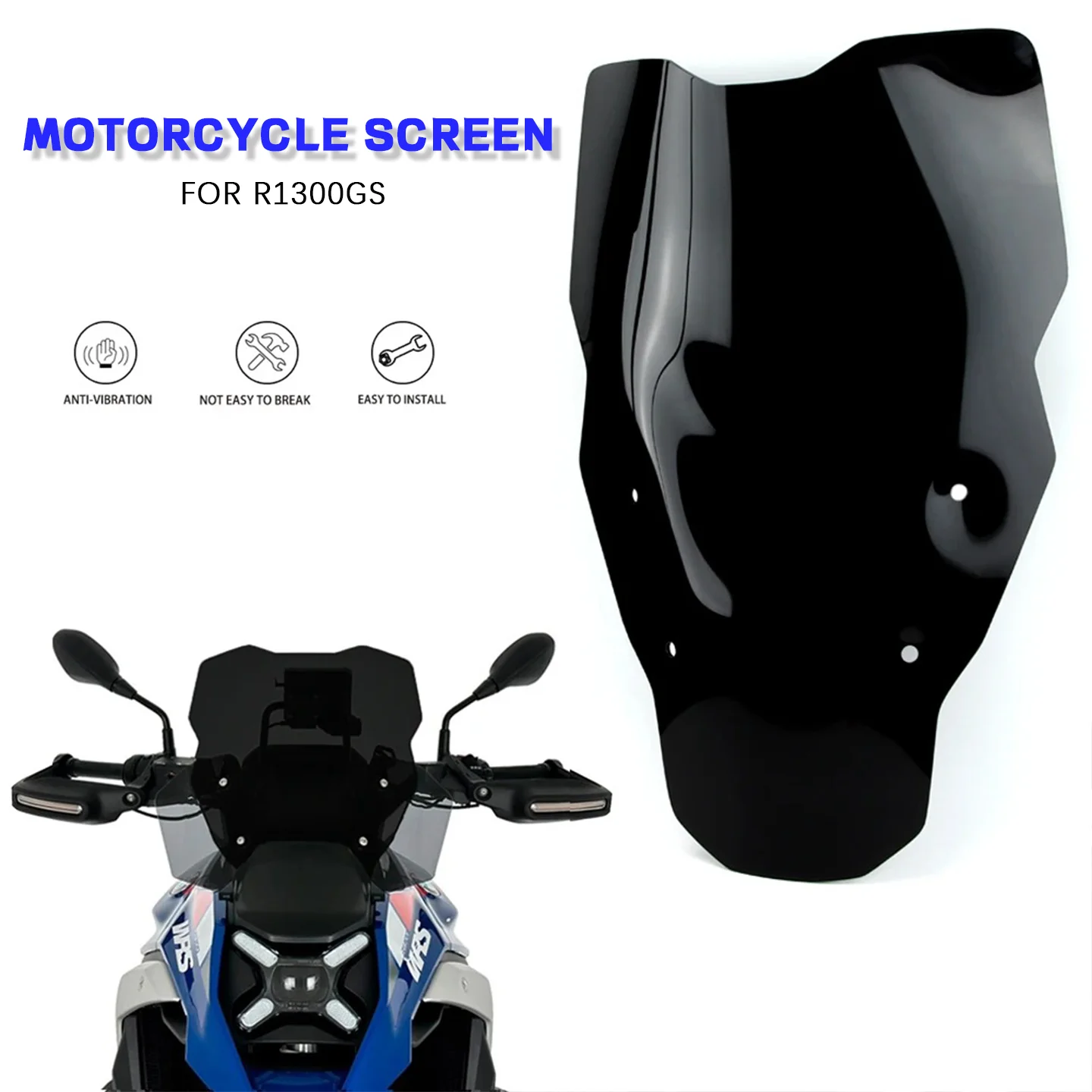 R1300 GS Motorcycle Accessories Windscreen For BMW R 1300 GS R1300GS ADV Adventure NEW Windshield High Quality Screen 2023-2024
R1300 GS Motorcycle Accessories Windscreen For BMW R 1300 GS R1300GS ADV Adventure NEW Windshield High Quality Screen 2023-2024