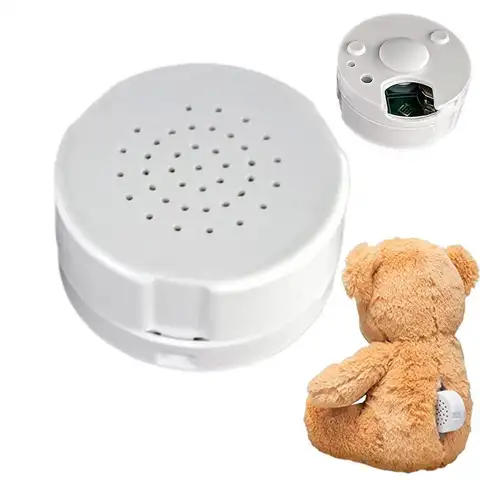 Recordable Sound Box for Dolls 60 Second Recording Plush Toy Voice Box Reusable Clear Voice Playback Stuffed Animal Recorder