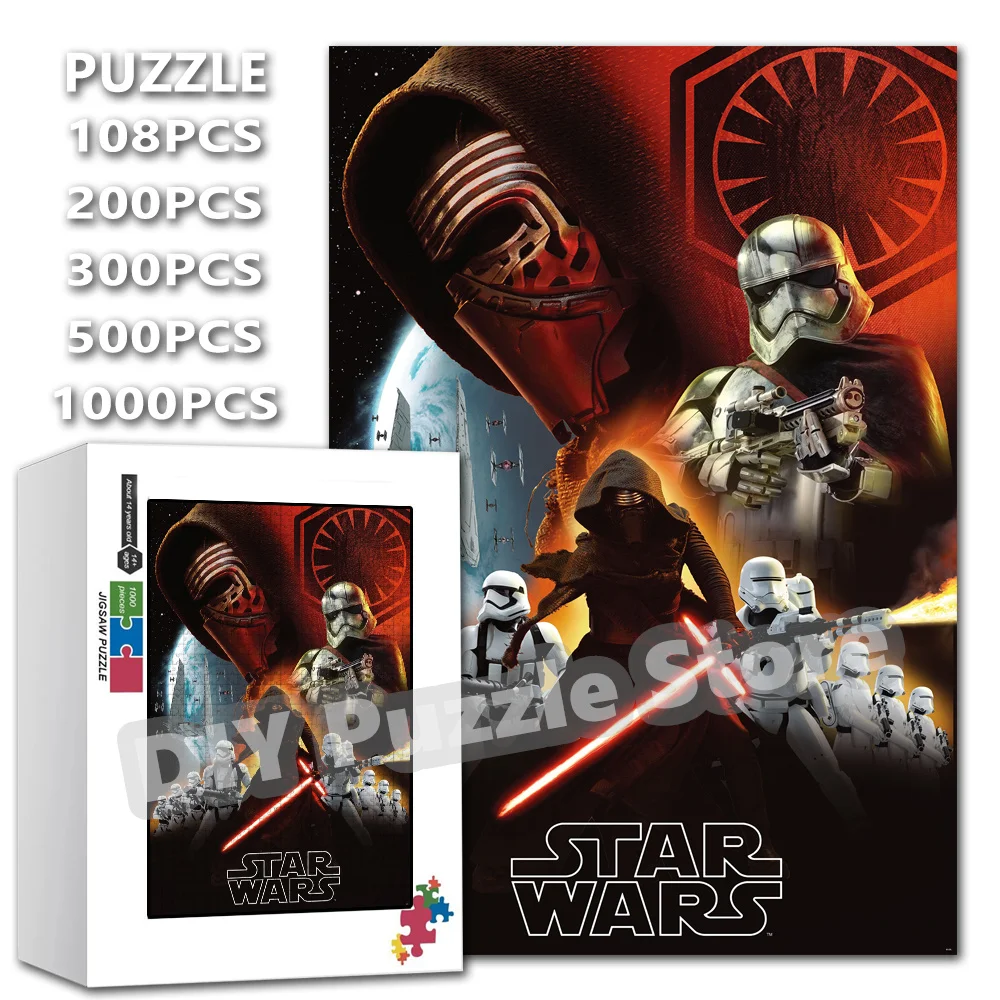Diy Print Puzzle Star-Wars Movies Superhero Characters 108/200/300/500/1000/1500Pcs Jigsaw Puzzles for Adults Educationla Toys
Diy Print Puzzle Star-Wars Movies Superhero Characters 108/200/300/500/1000/1500Pcs Jigsaw Puzzles for Adults Educationla Toys