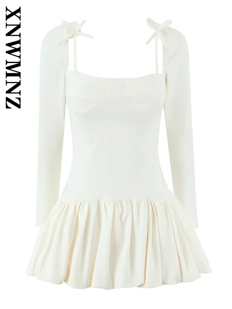 XNWMNZ 2026 Summer Woman's Casual Simple Long Sleeve Square Collar midi Dress Fashion club Woman Holiday Thin Dresses Bowknot
XNWMNZ 2026 Summer Woman's Casual Simple Long Sleeve Square Collar midi Dress Fashion club Woman Holiday Thin Dresses Bowknot