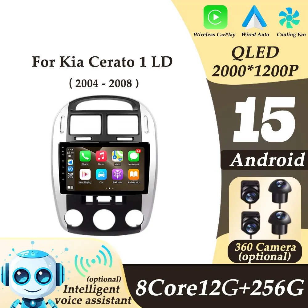 Android15 CarPlay for Kia Cerato 1 LD 2004 - 2008 Car Radio Video Audio Multimedi Player GPS Navigation 2K QLED WIFI BT No 2 din
Android15 CarPlay for Kia Cerato 1 LD 2004 - 2008 Car Radio Video Audio Multimedi Player GPS Navigation 2K QLED WIFI BT No 2 din