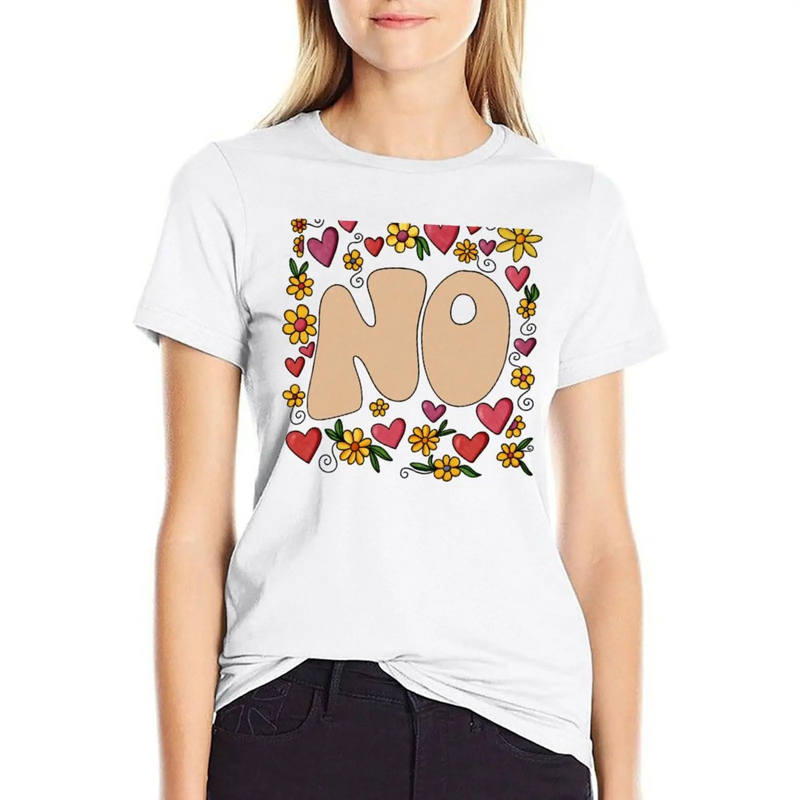 No is a full sentence. T-shirt Female clothing hippie clothes black t shirts for Women
No is a full sentence. T-shirt Female clothing hippie clothes black t shirts for Women