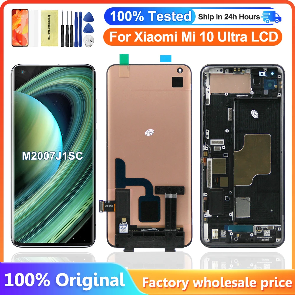 100% Original 6.67" LCD Replacement For Xiaomi Mi 10 Ultra LCD Display Touch Screen Digitizer Assembly Mi 10 Ultra M2007J1SC lcd
100% Original 6.67" LCD Replacement For Xiaomi Mi 10 Ultra LCD Display Touch Screen Digitizer Assembly Mi 10 Ultra M2007J1SC lcd