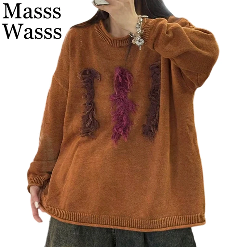 Mass Wass корейские джемперы осенние женские модные свободные вязаные свитера женские теплые для отдыха винтажный пуловер большого размера с круглым вырезом
Mass Wass корейские джемперы осенние женские модные свободные вязаные свитера женские теплые для отдыха винтажный пуловер большого размера с круглым вырезом