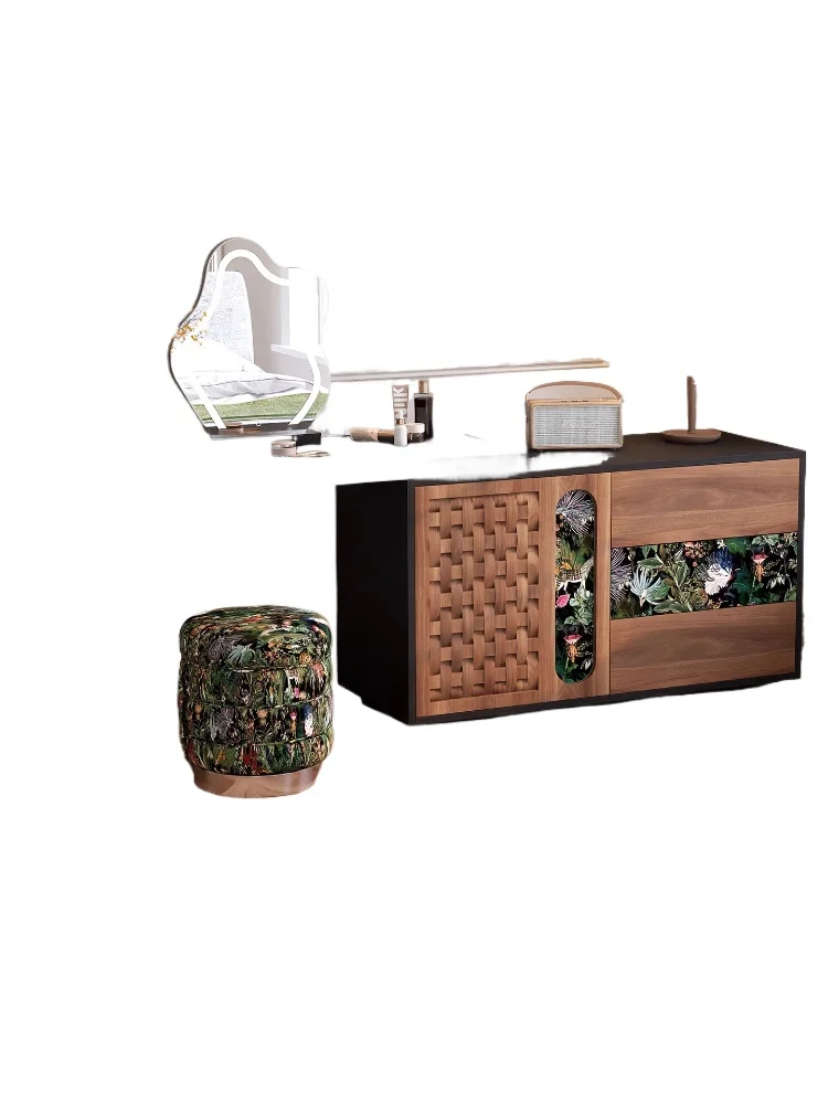 Retro style dresser chest cabinet integrated modern simple small apartment bedroom retractable storage makeup table
Retro style dresser chest cabinet integrated modern simple small apartment bedroom retractable storage makeup table