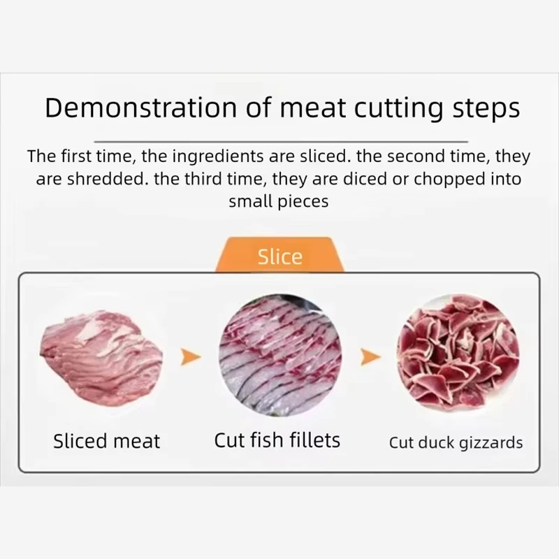 Including Tariffs Commercial Restaurant Meat Slicer Cutting Machine Stainless Steel Factory Direct For Meat Processing Machinery
Including Tariffs Commercial Restaurant Meat Slicer Cutting Machine Stainless Steel Factory Direct For Meat Processing Machinery