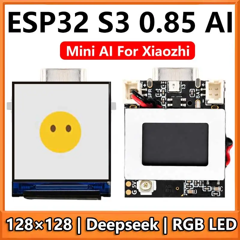 ESP32 S3 0.85inch mini tiny Development Board AI For Xiaozhi 0.85 inch TouchScreen Display DeepSeek RGB LED
ESP32 S3 0.85inch mini tiny Development Board AI For Xiaozhi 0.85 inch TouchScreen Display DeepSeek RGB LED