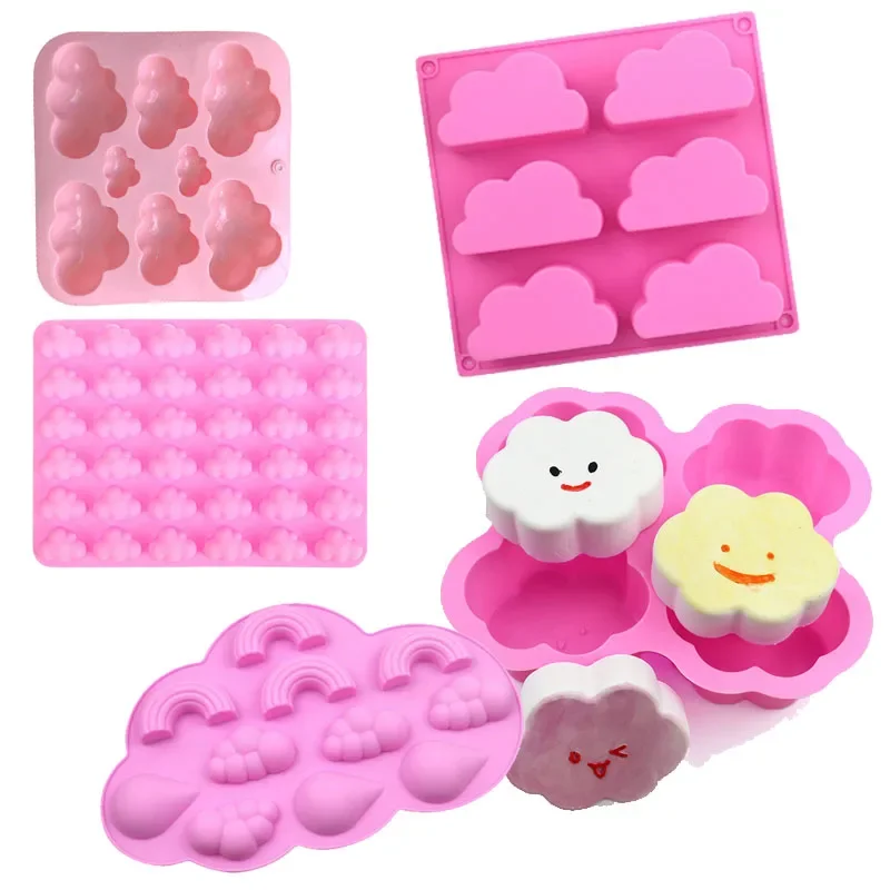 Cloud Silicone Mold For Soap Gummy 3D Rainbow Raindrop Weather Candy Chocolate Pudding Ice Cube Tray Cupcake Cake Decoration
Cloud Silicone Mold For Soap Gummy 3D Rainbow Raindrop Weather Candy Chocolate Pudding Ice Cube Tray Cupcake Cake Decoration