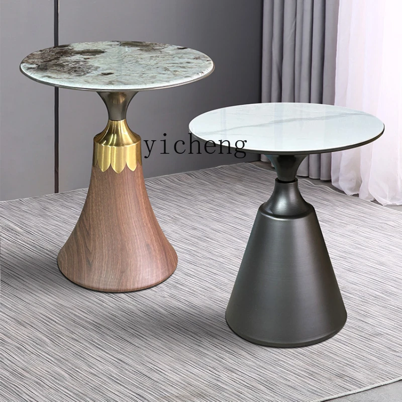 ZC Living Room High-Grade Coffee Table Stone Plate Creative Household Coffee Table Modern Minimalist Small round Table
ZC Living Room High-Grade Coffee Table Stone Plate Creative Household Coffee Table Modern Minimalist Small round Table
