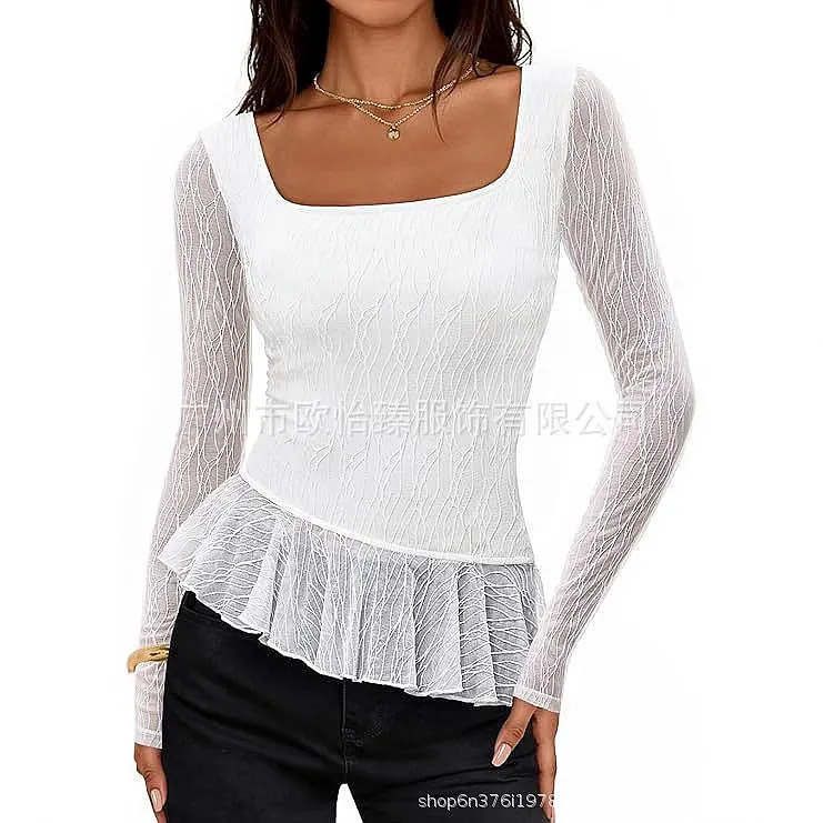 Elegant Women Long Sleeve Square Neck Lace Blouse Top Tee Fashion Tops
Elegant Women Long Sleeve Square Neck Lace Blouse Top Tee Fashion Tops