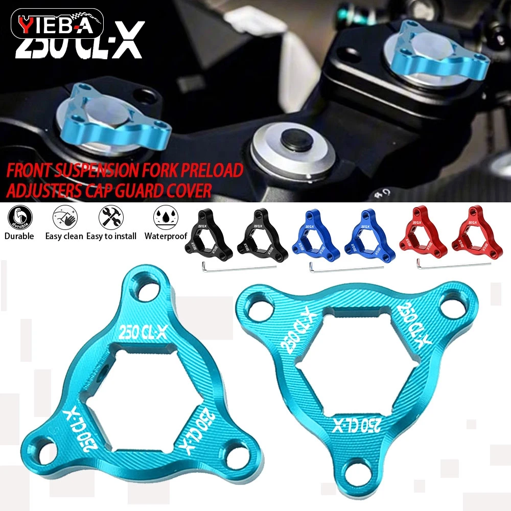 Front Suspension Fork Preload Adjusters Guard Cover For CFMOTO CF MOTO 250CLX 250CL-X 250 2021- 2024 CLX CL-X 250 CLX250 CL-X250
Front Suspension Fork Preload Adjusters Guard Cover For CFMOTO CF MOTO 250CLX 250CL-X 250 2021- 2024 CLX CL-X 250 CLX250 CL-X250