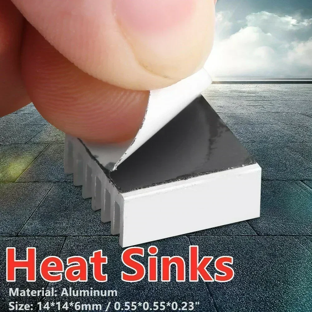 12PCS Small Aluminum Heatsink Cooling Kit With Glue On Back 14x14x6mm For Test Measurement Tool Accessory
12PCS Small Aluminum Heatsink Cooling Kit With Glue On Back 14x14x6mm For Test Measurement Tool Accessory