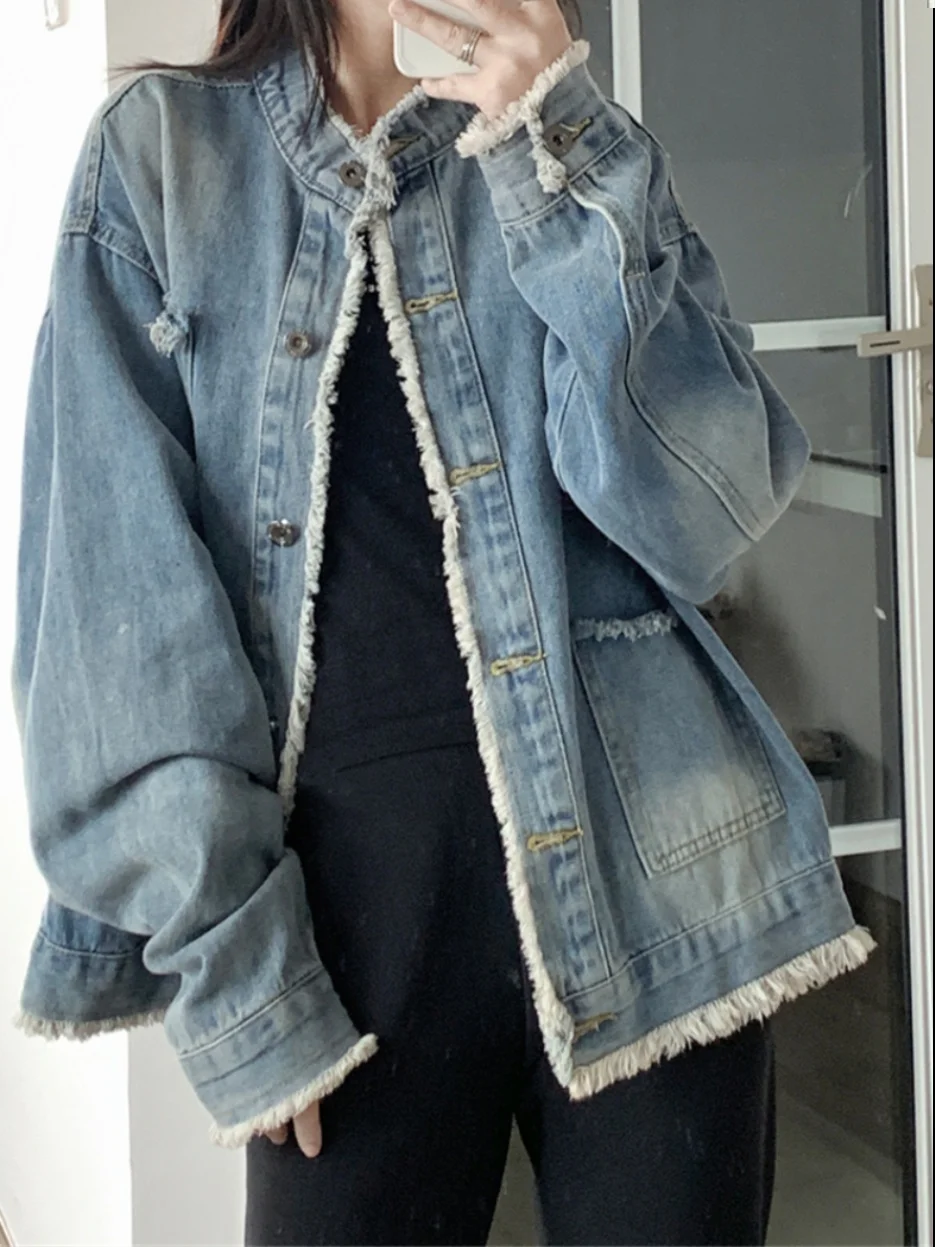 Джинсовые пальто женские осенние клетчатые с поясом плиссированные студенческие лоскутные пальто большого размера профессиональные эластичные шнурки свободного покроя
Джинсовые пальто женские осенние клетчатые с поясом плиссированные студенческие лоскутные пальто большого размера профессиональные эластичные шнурки свободного покроя