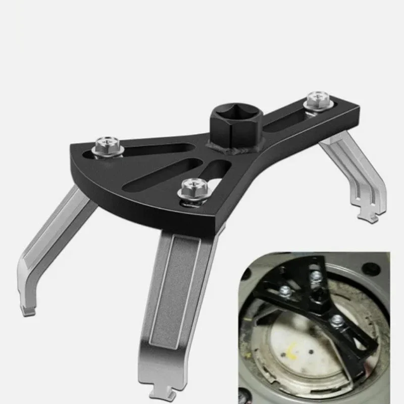 Adjustable ThreeJaw Fuel Pump Removal Tool Heavy Duty Lock Ring Wrench Tank Cap Spanner Multi Functional Car Repair Kit
Adjustable ThreeJaw Fuel Pump Removal Tool Heavy Duty Lock Ring Wrench Tank Cap Spanner Multi Functional Car Repair Kit