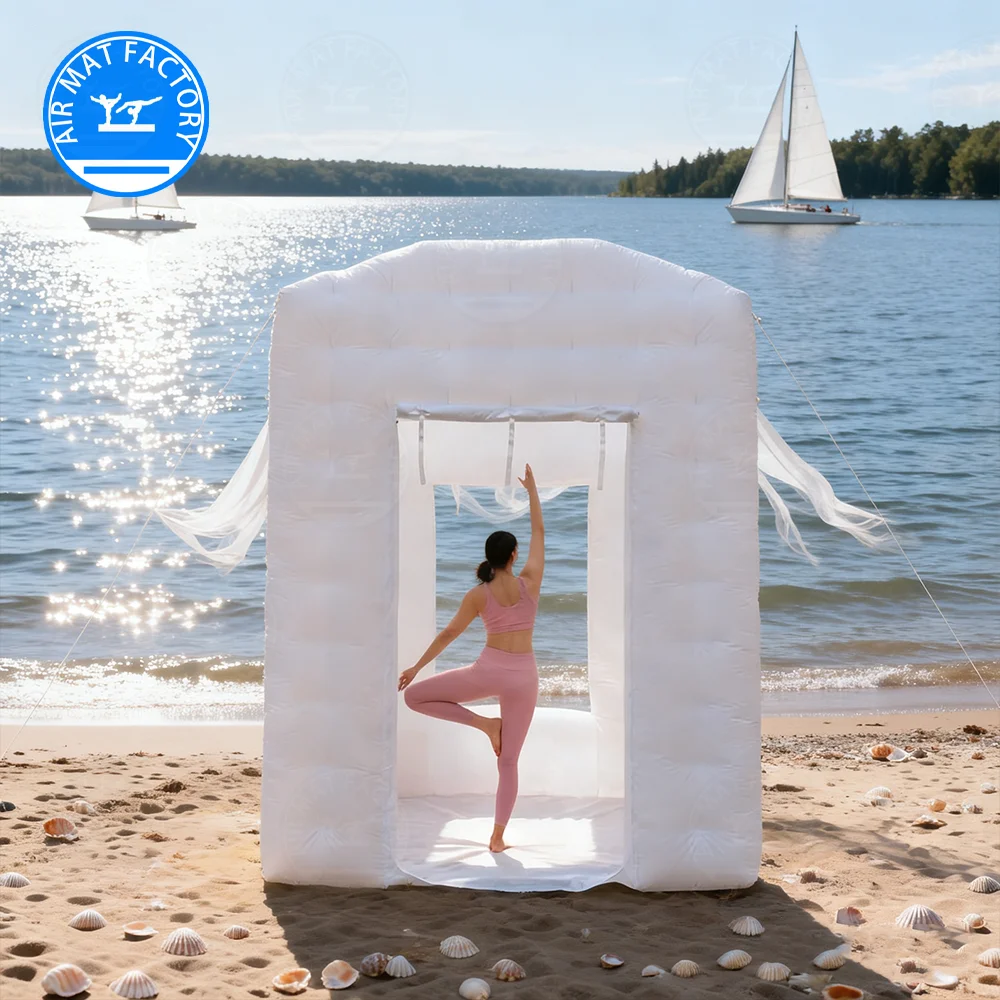 Новая белая надувная купольная палатка для горячей йоги со встроенным вентилятором, 6,6x7,4x8,2 фута, надувная комната для йоги в помещении, на открытом воздухе, для медитации, фитнеса
Новая белая надувная купольная палатка для горячей йоги со встроенным вентилятором, 6,6x7,4x8,2 фута, надувная комната для йоги в помещении, на открытом воздухе, для медитации, фитнеса