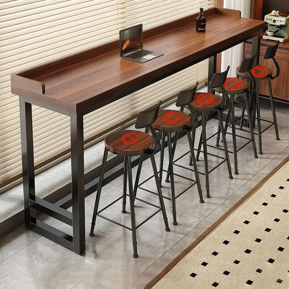 Counter Height Pub Table, 39.4-86.6in Adjustable Length, Durable Wood & Metal, Versatile Designs for Small Spaces Kitchen Use
Counter Height Pub Table, 39.4-86.6in Adjustable Length, Durable Wood & Metal, Versatile Designs for Small Spaces Kitchen Use