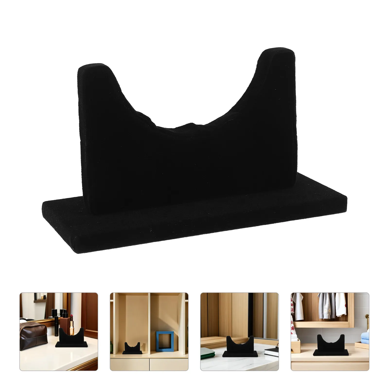 Single Groove Jewelry Holder Organizer Black Soft Base for Bracelets Watches Headband Display Stand Compact Desktop Organizer
Single Groove Jewelry Holder Organizer Black Soft Base for Bracelets Watches Headband Display Stand Compact Desktop Organizer