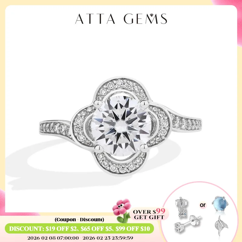 ATTAGEMS Роскошное кольцо с муассанитом DVVS1 1,5 карата 100% стерлинговое серебро 925 пробы для женщин в форме цветка обручальное кольцо ювелирные изделия новые
ATTAGEMS Роскошное кольцо с муассанитом DVVS1 1,5 карата 100% стерлинговое серебро 925 пробы для женщин в форме цветка обручальное кольцо ювелирные изделия новые