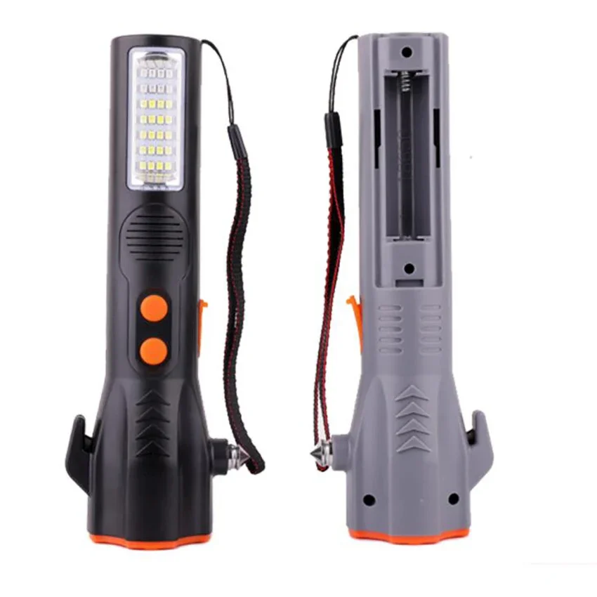Rechargeable Ultra-Bright Tactical Flashlight with Red Blue Light, Window Breaker Hammer, Seat belt cutter, Alarm, Flashlight
Rechargeable Ultra-Bright Tactical Flashlight with Red Blue Light, Window Breaker Hammer, Seat belt cutter, Alarm, Flashlight