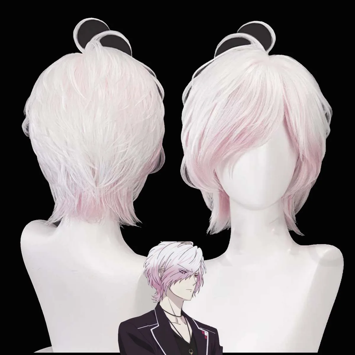 DIABOLIK LOVERS Cosplay Sakamaki Subaru Short Pink White Heat Resistant Synthetic Hair Wig
DIABOLIK LOVERS Cosplay Sakamaki Subaru Short Pink White Heat Resistant Synthetic Hair Wig