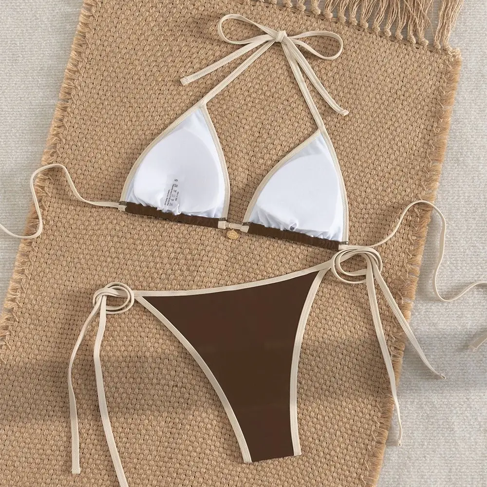 2Pcs/Set Fashion Summer Beach Bikini Halter Brazilian Bikini Set Casual Bathing Suit Women Swimsuit Holiday
2Pcs/Set Fashion Summer Beach Bikini Halter Brazilian Bikini Set Casual Bathing Suit Women Swimsuit Holiday