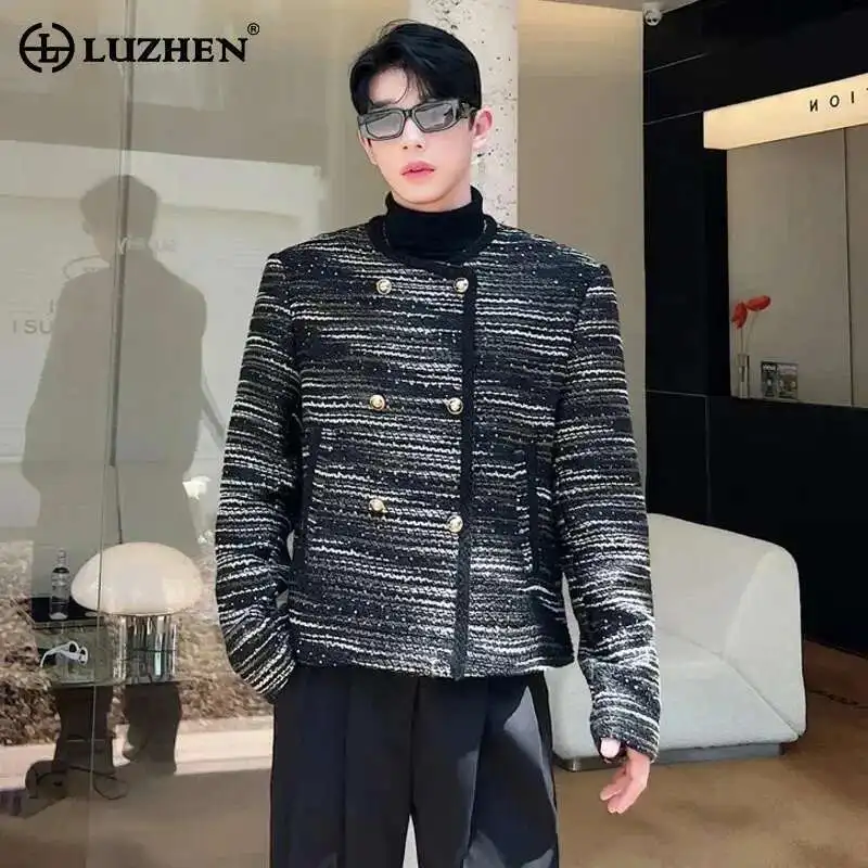 LUZHEN New Trendy Men Woolen Coat Trendy Versatile Casual High Quality Spring Stylish Cardigan Street 2025 Korean Jackets LZ6853
LUZHEN New Trendy Men Woolen Coat Trendy Versatile Casual High Quality Spring Stylish Cardigan Street 2025 Korean Jackets LZ6853