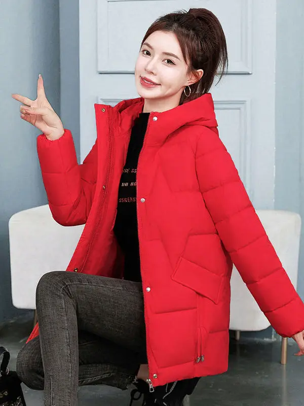 2025 New Women's Thiened Cotton Jaet Loose Korean Sle plus Size Mid-Length Hooded Coat Long Sve Zipper Closure ...
2025 New Women's Thiened Cotton Jaet Loose Korean Sle plus Size Mid-Length Hooded Coat Long Sve Zipper Closure ...