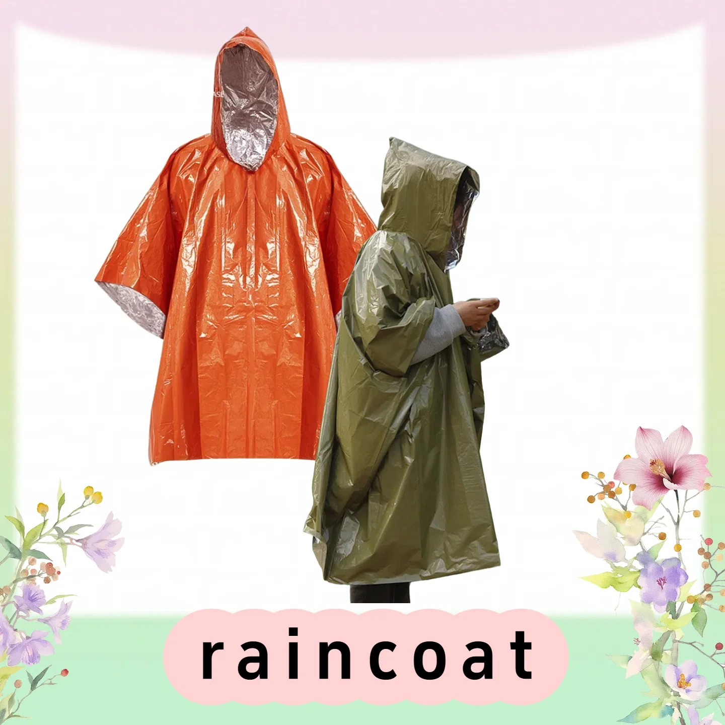 Портативный уличный плащ для дикой природы, кемпинга, пешего туризма, активного отдыха и аварийной защиты от атмосферных воздействий 
Портативный уличный плащ для дикой природы, кемпинга, пешего туризма, активного отдыха и аварийной защиты от атмосферных воздействий