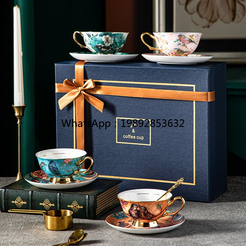 CJHigh-value coffee cups cups saucers bone china ceramics birthday gifts high-end afternoon tea tea set
CJHigh-value coffee cups cups saucers bone china ceramics birthday gifts high-end afternoon tea tea set