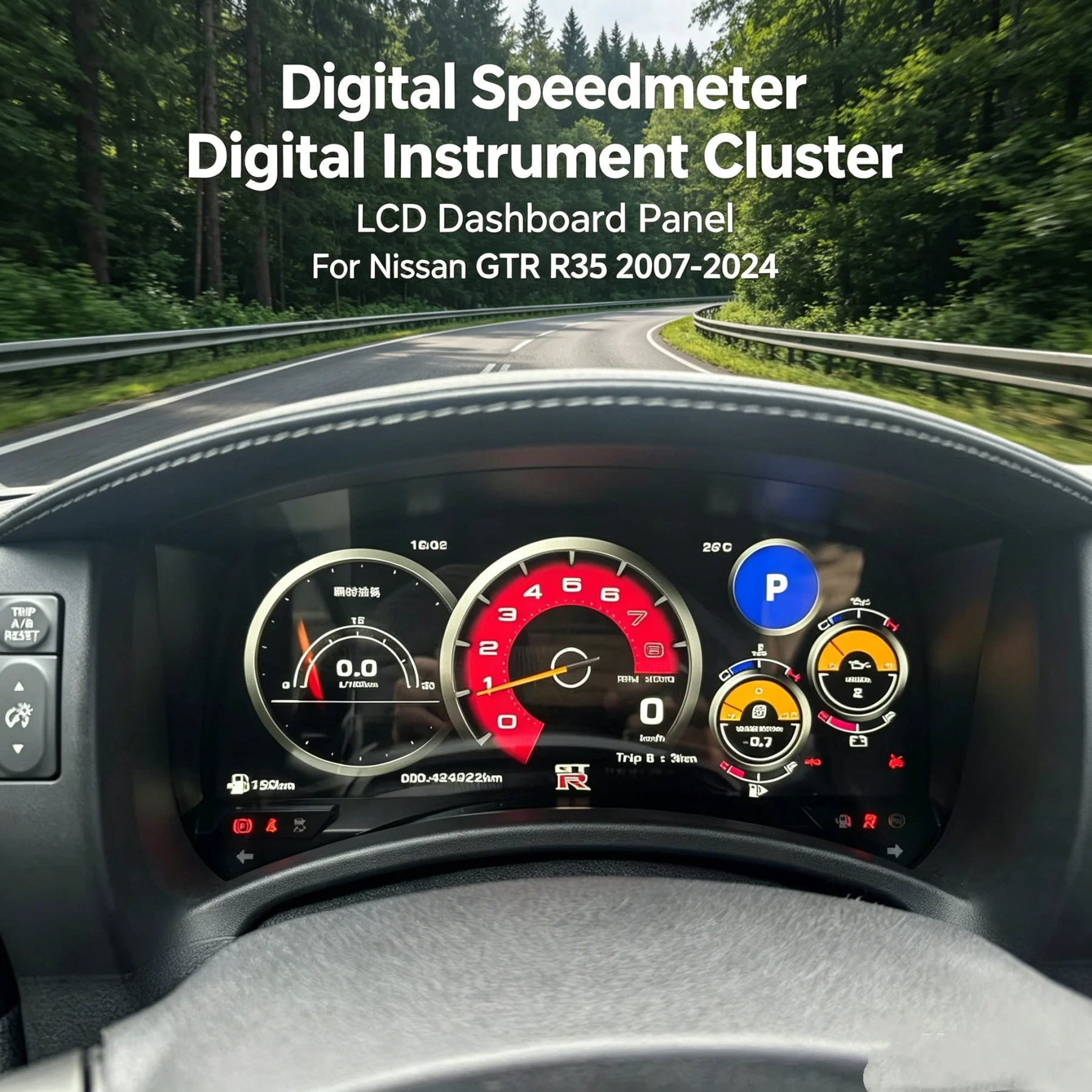 Digital Panel 12.3 inch For Nissan GTR 2007-2024 Car Digital Speedometer LCD Dashboard Panel Display Virtual Cockpit Linux
Digital Panel 12.3 inch For Nissan GTR 2007-2024 Car Digital Speedometer LCD Dashboard Panel Display Virtual Cockpit Linux
