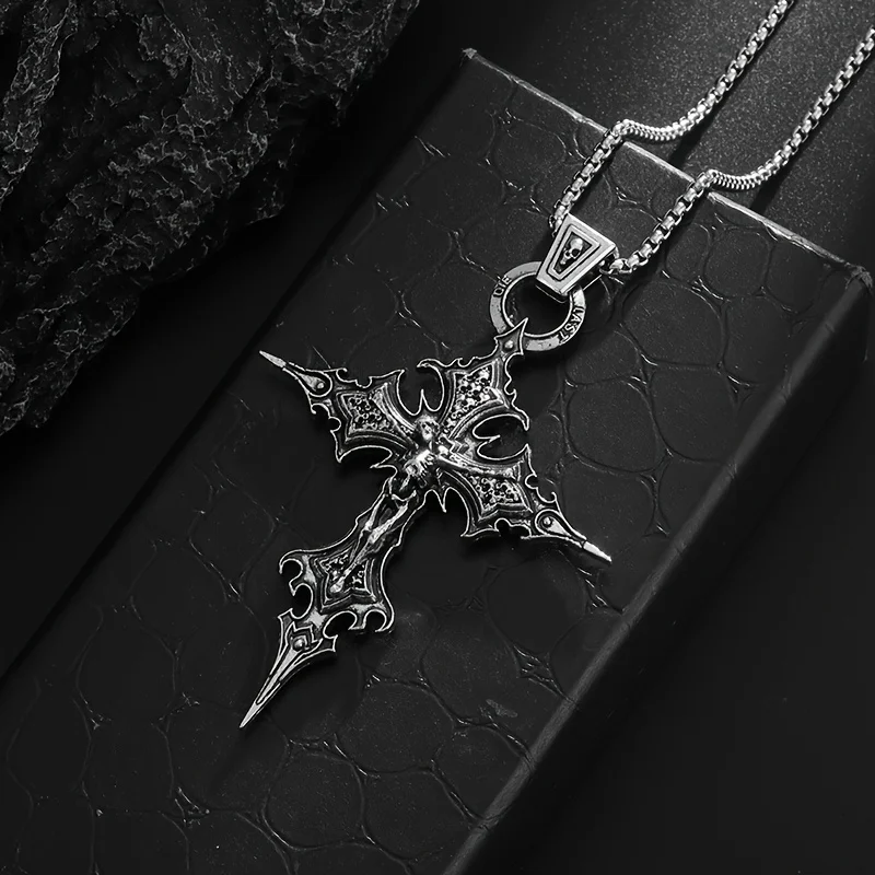 1pc New Personality Gothic Cross Skull Cross Pendant Men Necklace Party Trend Punk Jewelry Gift
1pc New Personality Gothic Cross Skull Cross Pendant Men Necklace Party Trend Punk Jewelry Gift