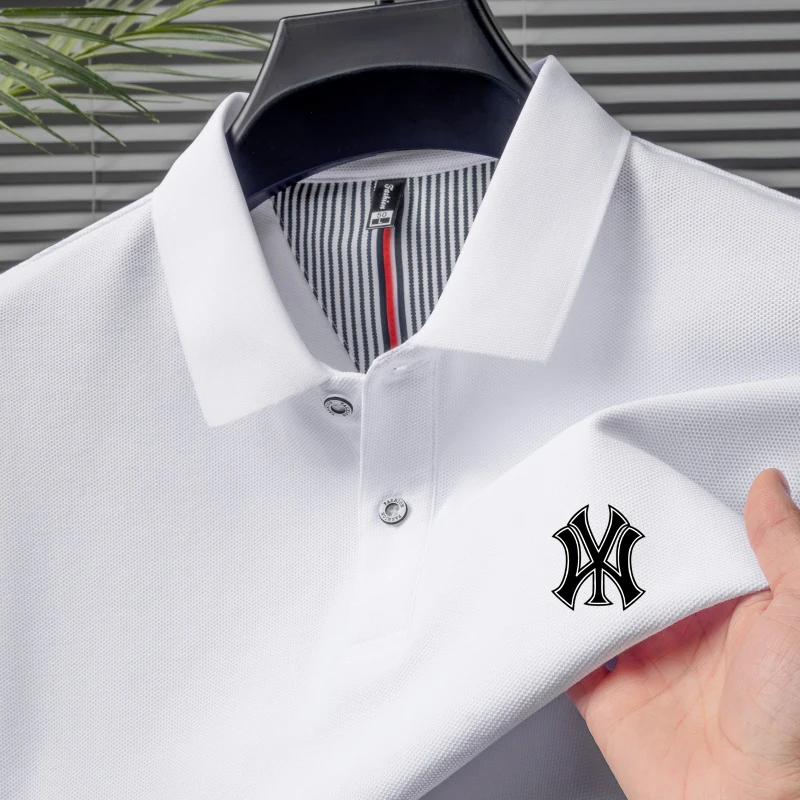 Men's Embroidered Summer New Golf Short Sleeve Polo Collar Knitted Top Fashionable and Comfortable, Popular for Business and Lei
Men's Embroidered Summer New Golf Short Sleeve Polo Collar Knitted Top Fashionable and Comfortable, Popular for Business and Lei