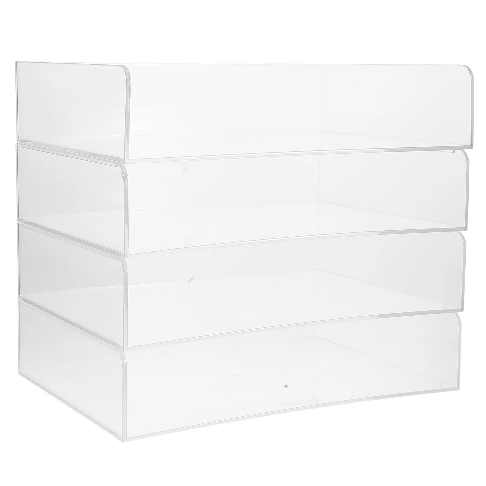 4 Layers Acrylic Office Storage Box Transparent Desktop Organizer File Tray Stackable Paper Trays Document Holder Large Capacity
4 Layers Acrylic Office Storage Box Transparent Desktop Organizer File Tray Stackable Paper Trays Document Holder Large Capacity