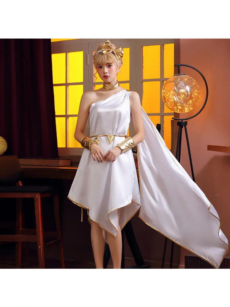 Halloween Goddess Long Skirt Game Costume Asymmetrical Drifting Stage Performance Cosplay Women's Clothing Ethnic Stage Wear
Halloween Goddess Long Skirt Game Costume Asymmetrical Drifting Stage Performance Cosplay Women's Clothing Ethnic Stage Wear