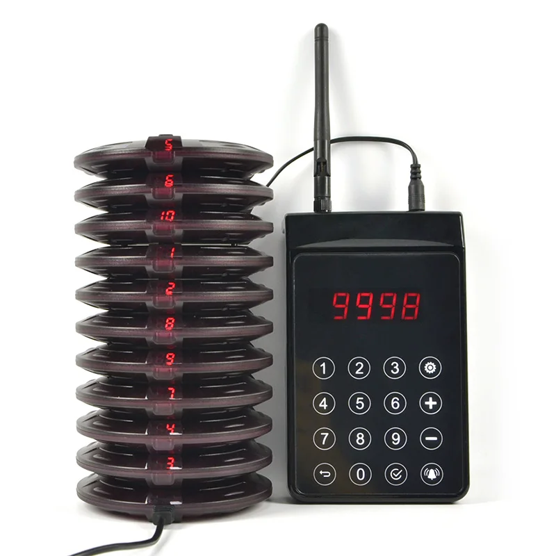 Top Quality Restaurant Pager System Nurse Call Light Systems Wireless Intercom Alarm Calling Pager
Top Quality Restaurant Pager System Nurse Call Light Systems Wireless Intercom Alarm Calling Pager