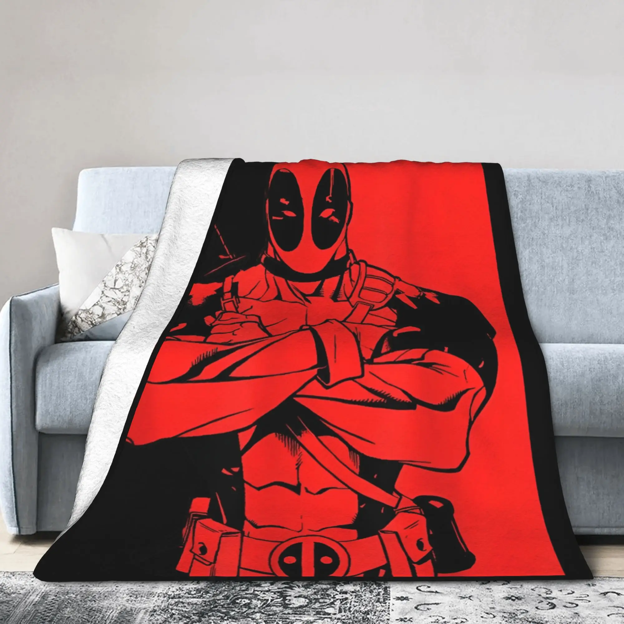 Deadpool Two-Toned Portrait Graphic Fleece Throw Blanket Blankets for Bedding Car Warm Bedspread,
Deadpool Two-Toned Portrait Graphic Fleece Throw Blanket Blankets for Bedding Car Warm Bedspread,