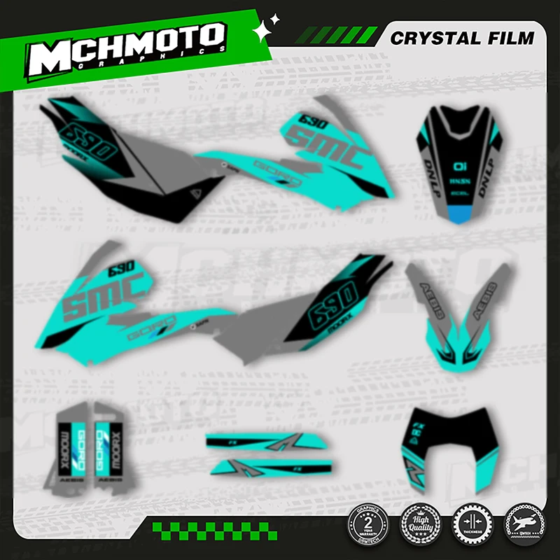 MCHMFG Custom Team Motorcycle Graphics Background Decals Stickers For KTM SMC 690 LC4 2008 2009 2010 2011
MCHMFG Custom Team Motorcycle Graphics Background Decals Stickers For KTM SMC 690 LC4 2008 2009 2010 2011