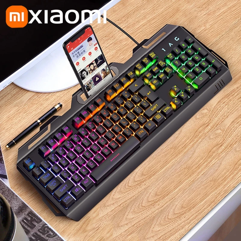 Xiaomi V2 Gaming Mechanical Keyboard Bluetooth Wireless/Wired Customized Lighting Keyboard For Microsoft Windows and Apple IOS
Xiaomi V2 Gaming Mechanical Keyboard Bluetooth Wireless/Wired Customized Lighting Keyboard For Microsoft Windows and Apple IOS