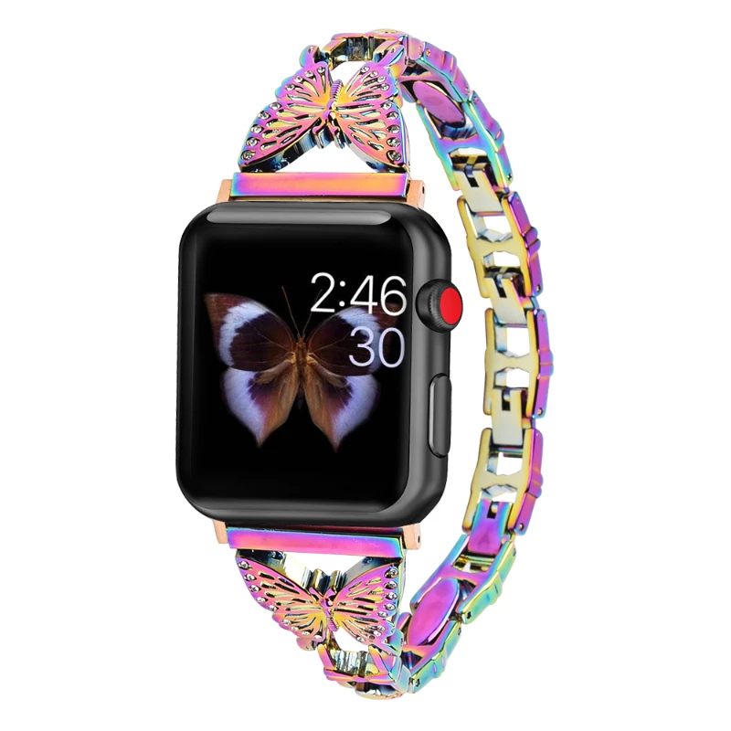 Metal Strap for Apple Watch Series 9 8 7 45mm 41mm Butterfly Style Practical Wristband for Iwatch 7 6 5 4 SE 44mm 42mm 40mm 38mm
Metal Strap for Apple Watch Series 9 8 7 45mm 41mm Butterfly Style Practical Wristband for Iwatch 7 6 5 4 SE 44mm 42mm 40mm 38mm
