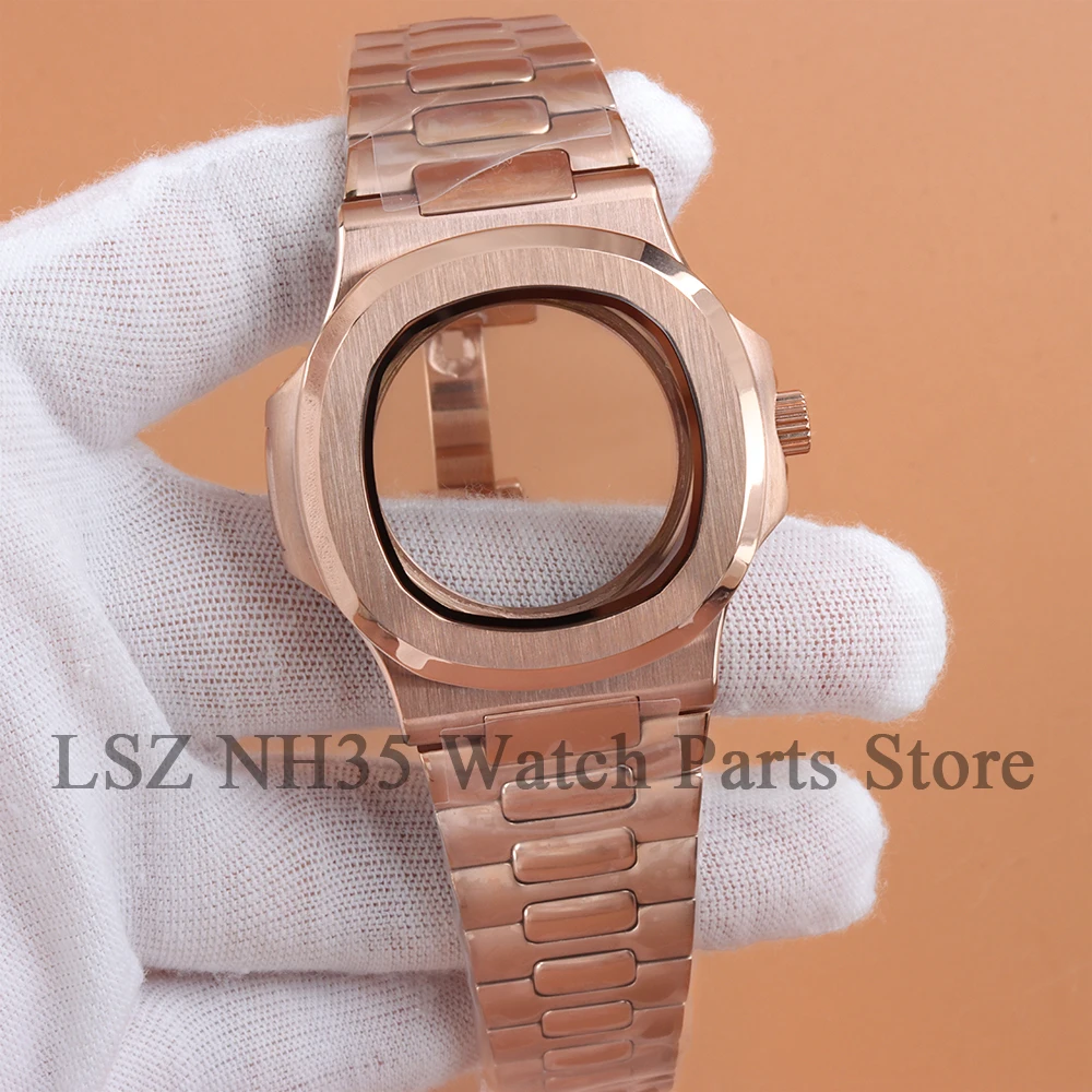 Rose Gold PVD 40MM NH35 Watch Case For Square Nautilus Series Seiko NH35 NH36 NH38 Automatic Movement 29.8mm Dial Waterproof
Rose Gold PVD 40MM NH35 Watch Case For Square Nautilus Series Seiko NH35 NH36 NH38 Automatic Movement 29.8mm Dial Waterproof