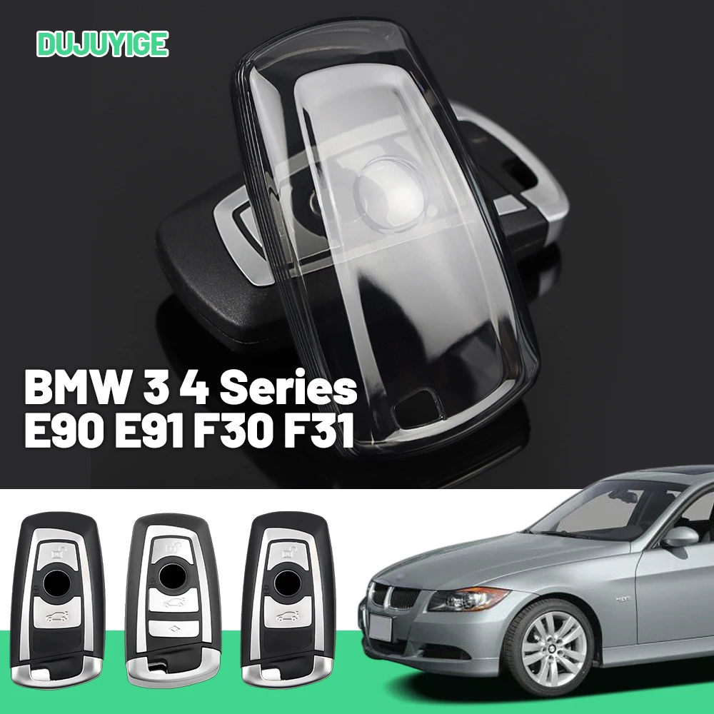 Прозрачный чехол для ключей из TPU для BMW 3 и 4 серии E90 E91 F30 F31 F34 F32 F33 F36, защитный чехол для брелока, аксессуары для авто
Прозрачный чехол для ключей из TPU для BMW 3 и 4 серии E90 E91 F30 F31 F34 F32 F33 F36, защитный чехол для брелока, аксессуары для авто