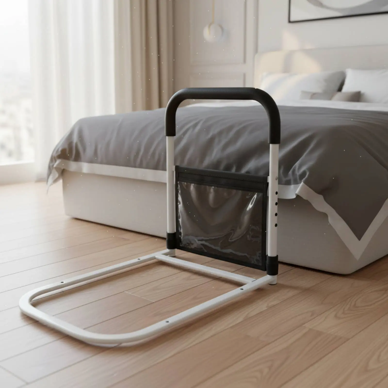 Bedside Rise Assist Handle Motion Activated Illuminating Bed Grab Bar with Legs Bed Assist Rail Sturdy-Duty for Disabled Persons
Bedside Rise Assist Handle Motion Activated Illuminating Bed Grab Bar with Legs Bed Assist Rail Sturdy-Duty for Disabled Persons
