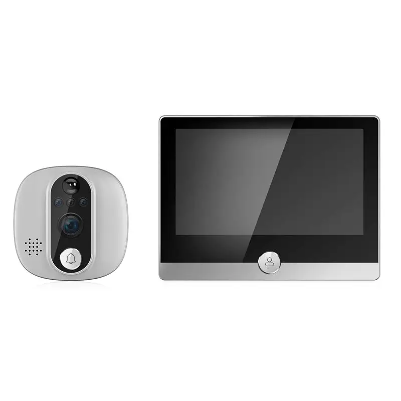 ABGG-4.3-дюймовый цифровой дверной видеозвонок TUYA с Wi-Fi и ЖК-экраном, 1080P, ночное видение, электронный дверной глазок, простой в использовании
ABGG-4.3-дюймовый цифровой дверной видеозвонок TUYA с Wi-Fi и ЖК-экраном, 1080P, ночное видение, электронный дверной глазок, простой в использовании