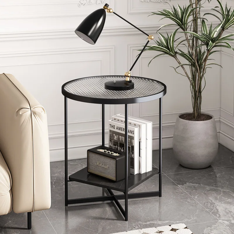 Premium Side sofa side cabinet shelf wrought iron living room small round table small coffee table with glass
Premium Side sofa side cabinet shelf wrought iron living room small round table small coffee table with glass