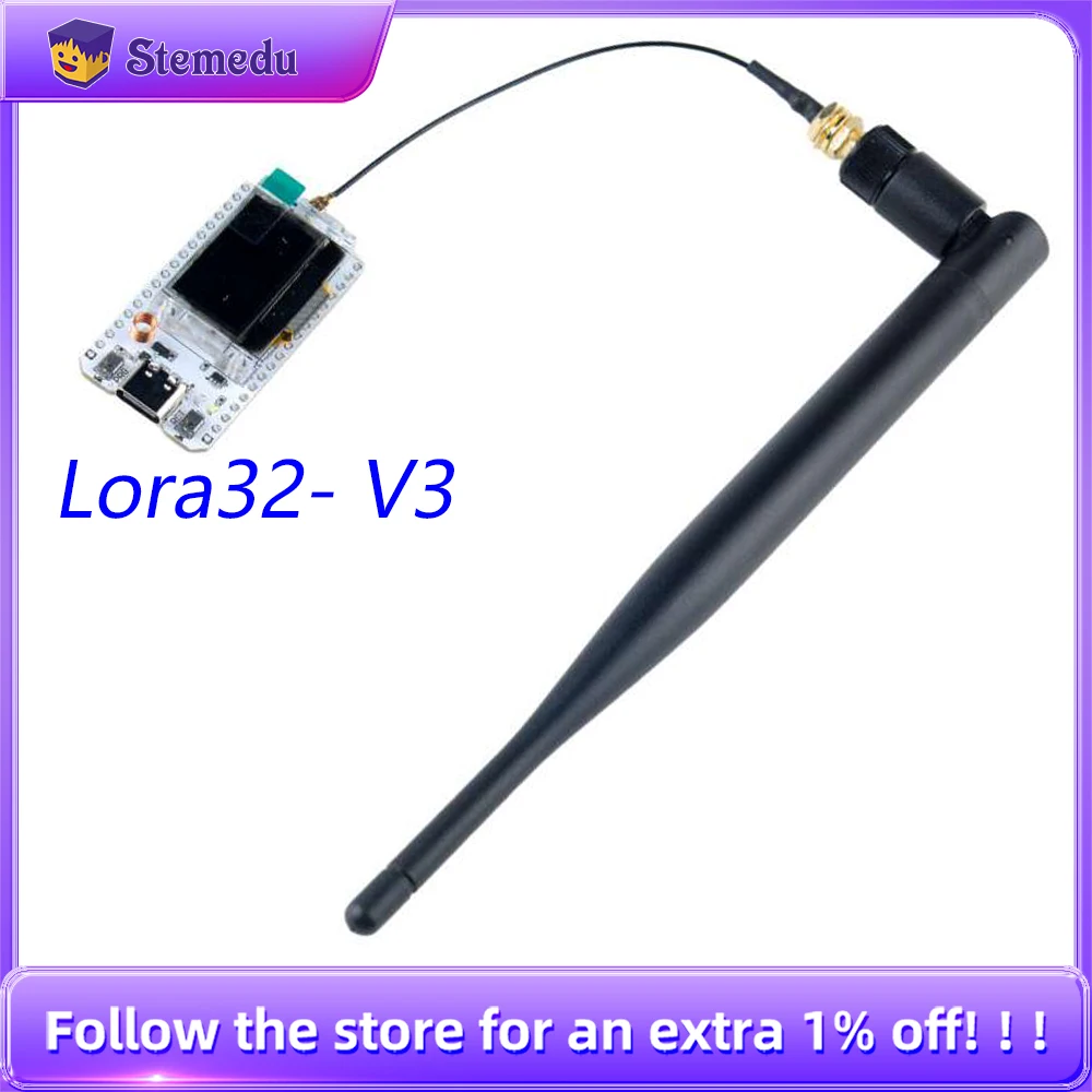 Плата разработки узла Heltec LoRa32 V3 с антенной 5DBi — плата SX1262 ESP32-S3 WiFi BLE LoRa IoT для Meshtastic Smart City
Плата разработки узла Heltec LoRa32 V3 с антенной 5DBi — плата SX1262 ESP32-S3 WiFi BLE LoRa IoT для Meshtastic Smart City