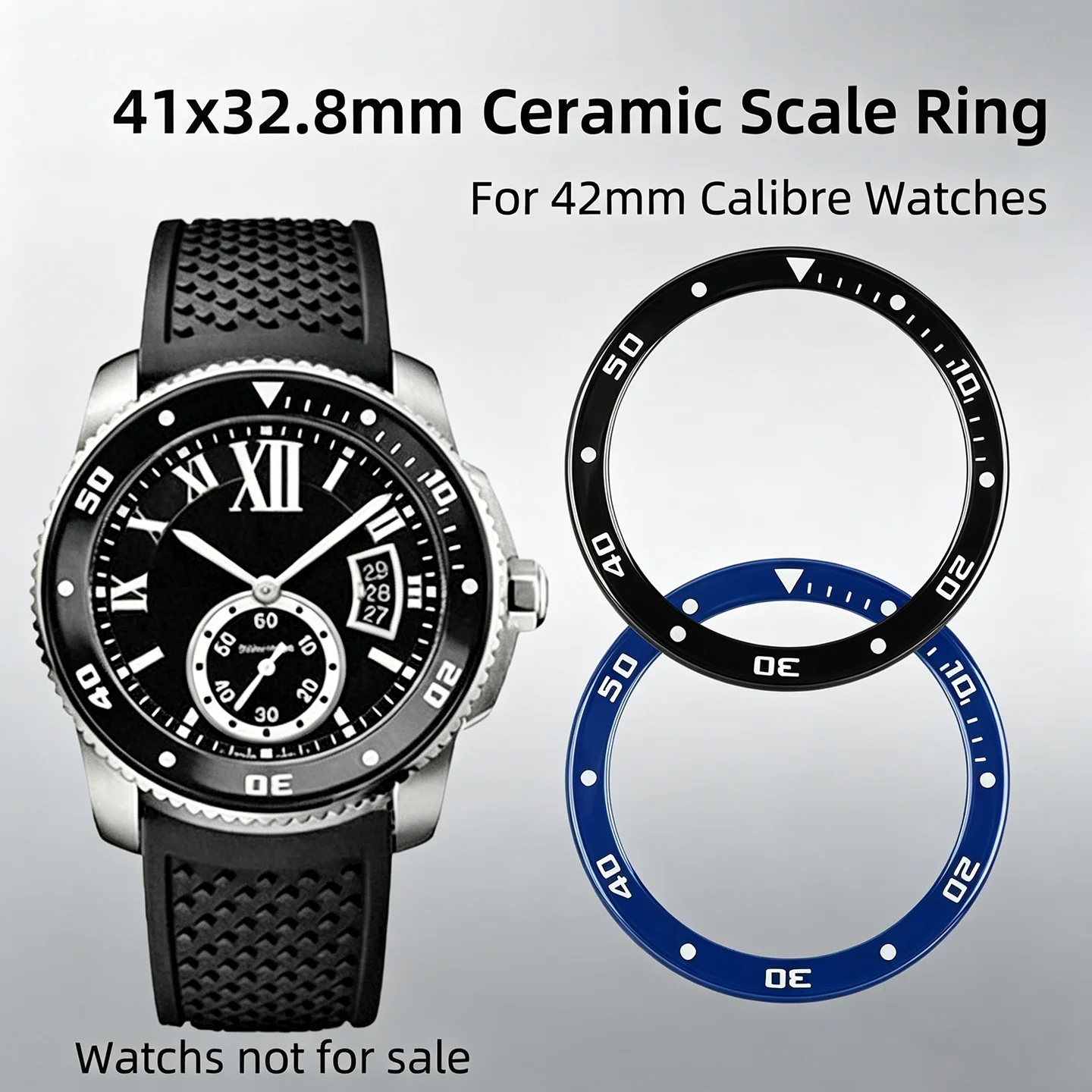 41x32.8mm Dial Ceramic bezel Inser For Cartier Calibre 42mm automatic watch W7100056 0055 WSCA0010/0011 Replacement Scale Ring
41x32.8mm Dial Ceramic bezel Inser For Cartier Calibre 42mm automatic watch W7100056 0055 WSCA0010/0011 Replacement Scale Ring