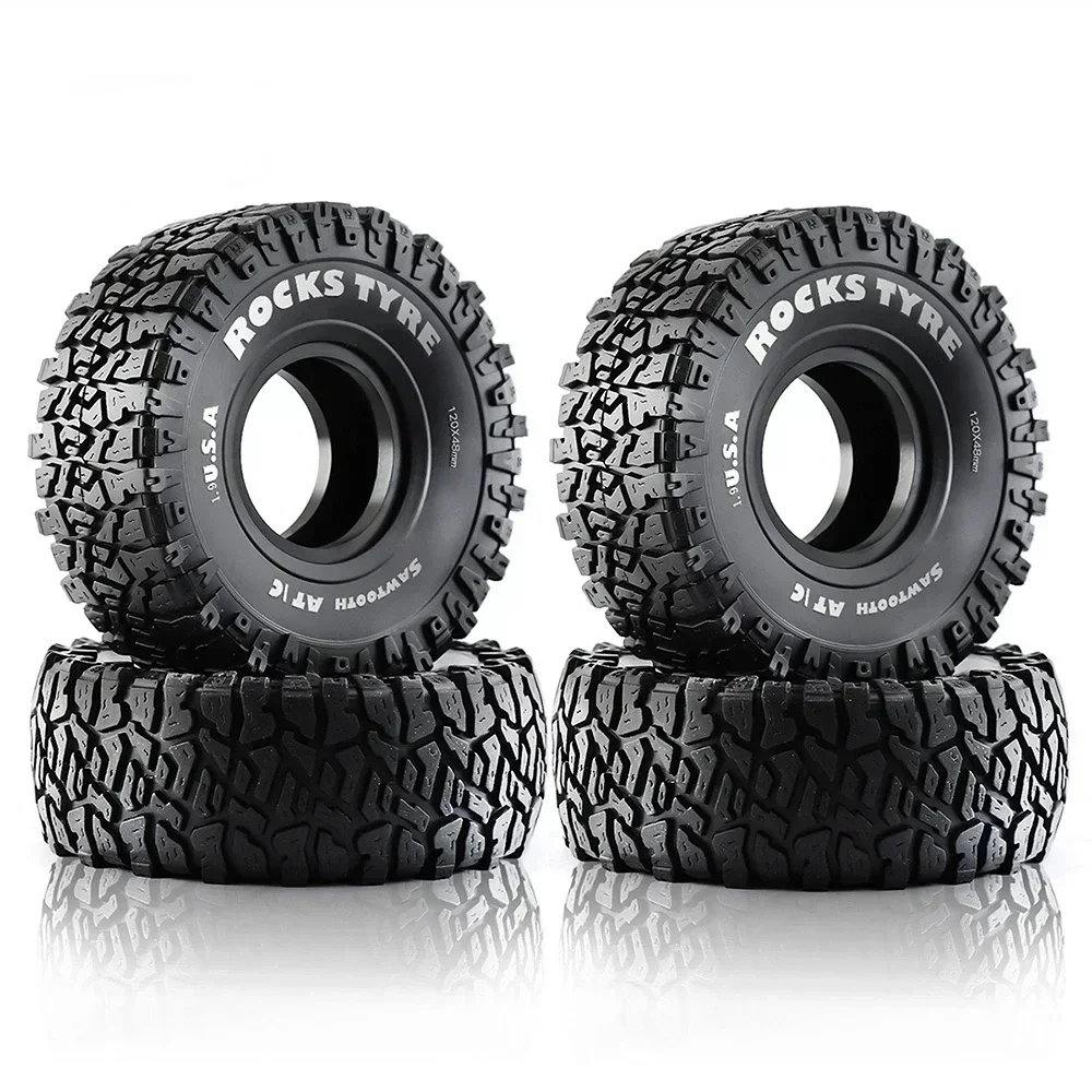 4PCS 120MM 1.9" Rubber Rock Tyres Wheel Tires for 1:10 RC Crawler Car Axial SCX10 90046 AXI03007 TRX4 Redcat Gen8
4PCS 120MM 1.9" Rubber Rock Tyres Wheel Tires for 1:10 RC Crawler Car Axial SCX10 90046 AXI03007 TRX4 Redcat Gen8