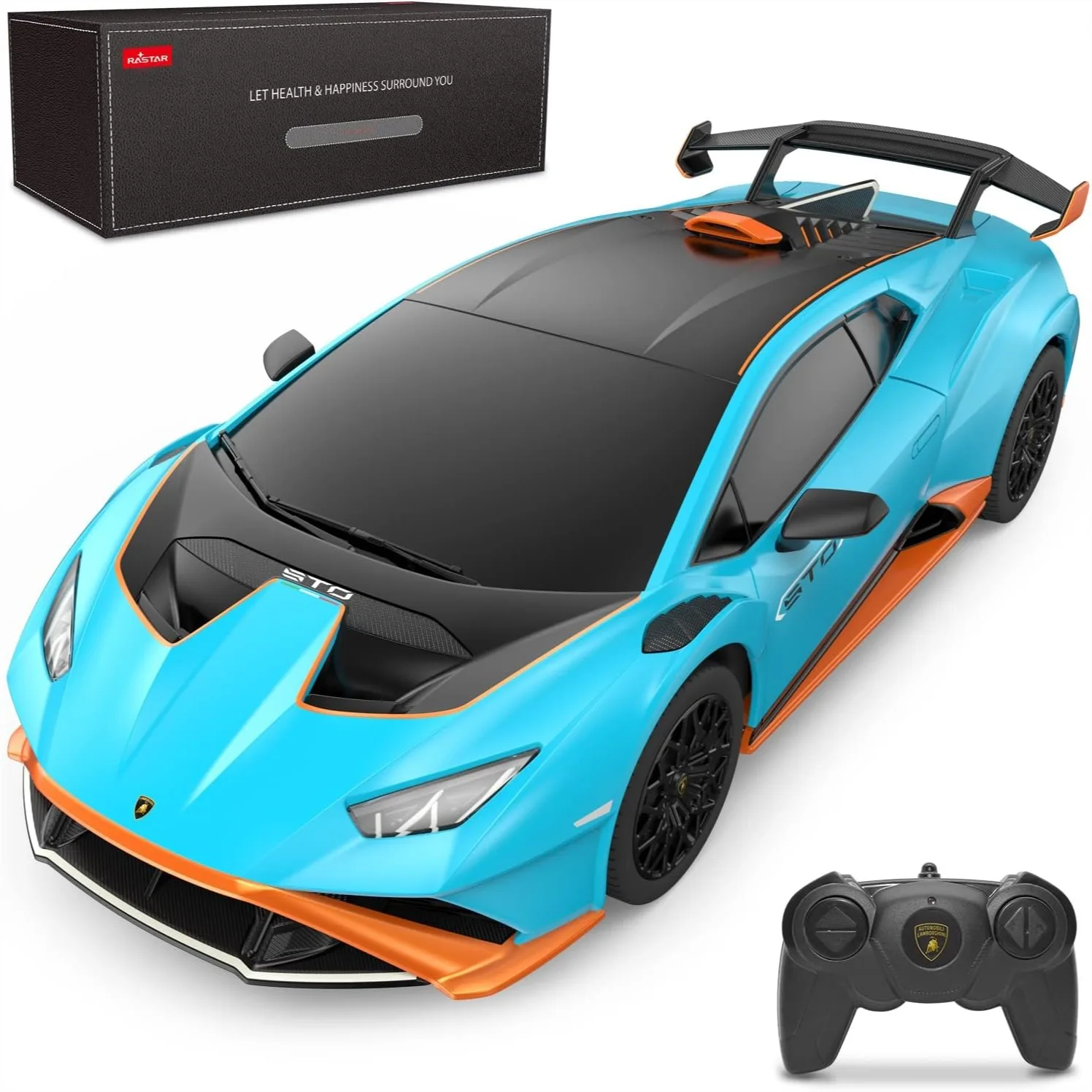 1/24 RC Lamborghini Huracán STO Remote Control Car Toy for Kids Adults, 2.4GHz 4mph
1/24 RC Lamborghini Huracán STO Remote Control Car Toy for Kids Adults, 2.4GHz 4mph