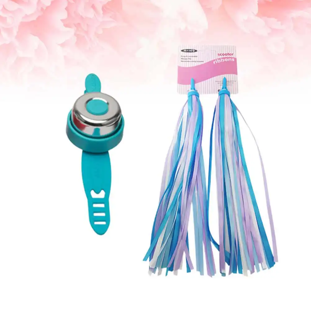 2Pcs Bicycle Handlebar Streamers Tassels Blue Red Bell Kids Scooter Accessories Bright Gift Handlebar Bell Set
2Pcs Bicycle Handlebar Streamers Tassels Blue Red Bell Kids Scooter Accessories Bright Gift Handlebar Bell Set